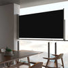 Schwarze einziehbare Terrassen-Seitenmarkise Bato 80x300cm