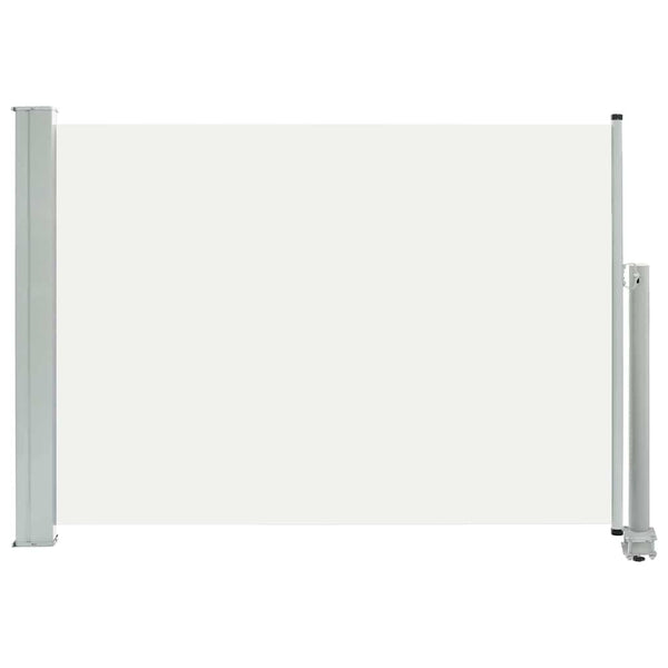 Cremefarbene einziehbare Seitenmarkise Bato 80x300cm