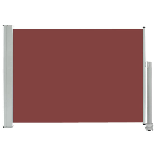 Braunes ausziehbares Terrassen-Seitenmarkise Bato 80x300cm