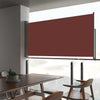 Braunes ausziehbares Terrassen-Seitenmarkise Bato 80x300cm