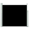 Schwarze, ausziehbare Seitenmarkise SNR 100x300cm