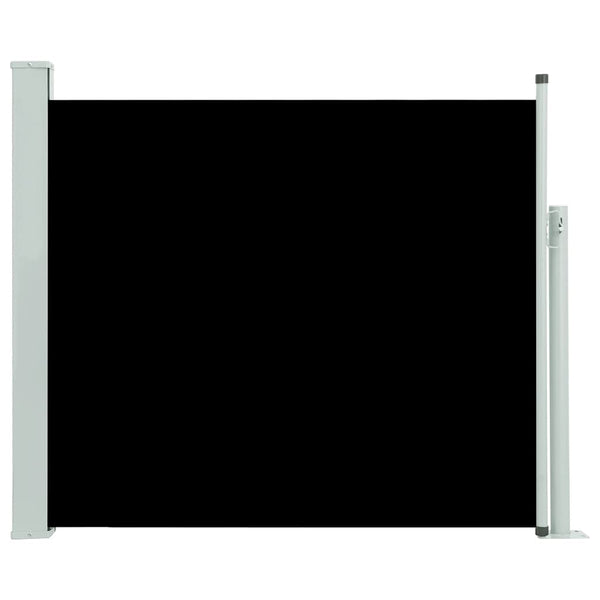 Schwarze, ausziehbare Seitenmarkise SNR 100x300cm