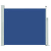 Blaues, einziehbares Terrassenseitenmarkise SNR 100x300cm