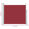 Rote ausziehbare Terrassenseitenmarkise Snr 100x300cm