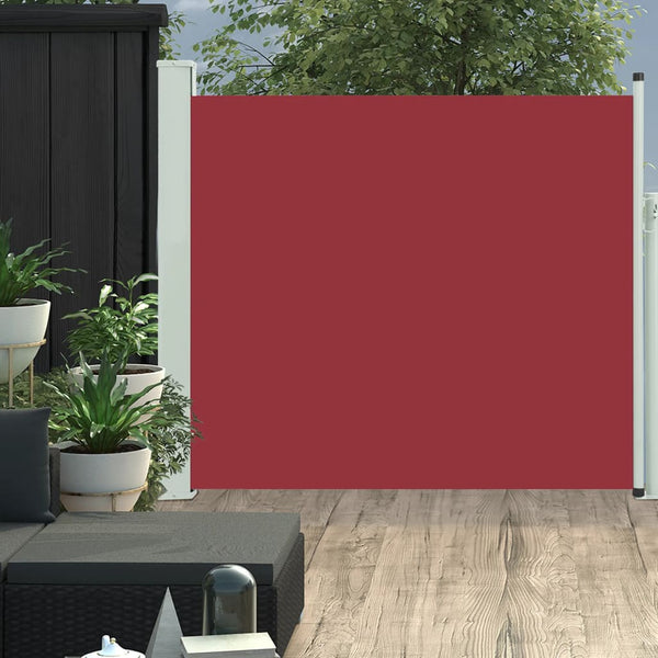Rote ausziehbare Terrassenseitenmarkise Snr 100x300cm