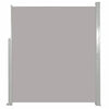 Graues ausziehbares Terrassenseitenrollo Snr 100x500cm