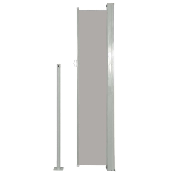 Graues ausziehbares Terrassenseitenrollo Snr 100x500cm