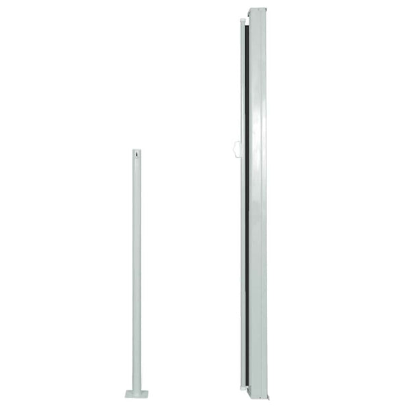 Schwarze ausziehbare Seitenmarkise Snr 120x500cm für die Terrasse