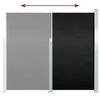 Schwarze ausziehbare Seitenmarkise Snr 120x500cm für die Terrasse