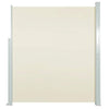 Cremefarbene ausziehbare Terrassenseitenmarkise Snr 120x500cm