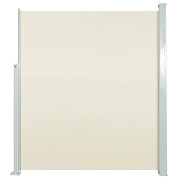 Cremefarbene ausziehbare Terrassenseitenmarkise Snr 120x500cm