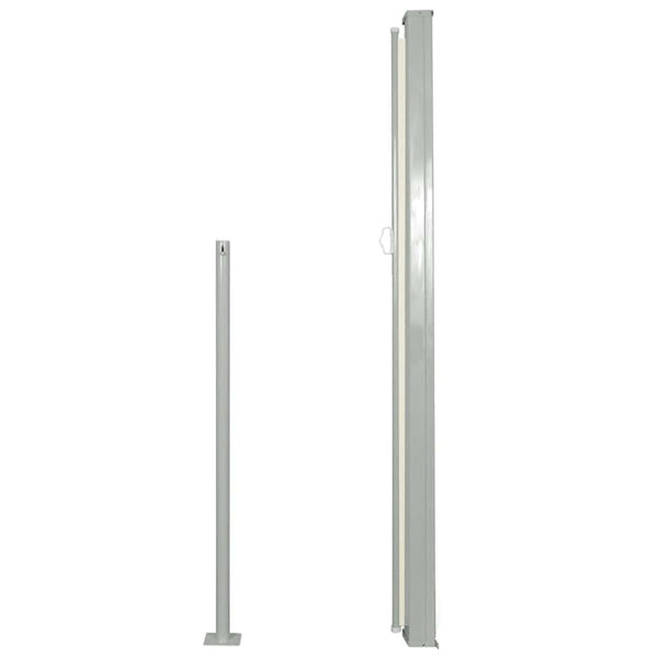 Cremefarbene ausziehbare Terrassenseitenmarkise Snr 120x500cm