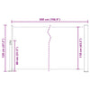 Rote einziehbare Terrassenseitenmarkise SNR 120x500cm
