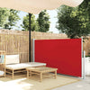 Rote einziehbare Terrassenseitenmarkise SNR 120x500cm