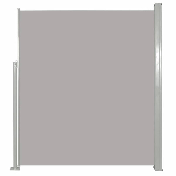 Graue einziehbare Seitenmarkise für Terrasse Snr 120x500cm