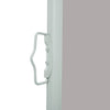 Graue einziehbare Seitenmarkise für Terrasse Snr 120x500cm