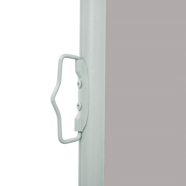 Graue einziehbare Seitenmarkise für Terrasse Snr 120x500cm