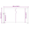 Graue einziehbare Seitenmarkise für Terrasse Snr 120x500cm