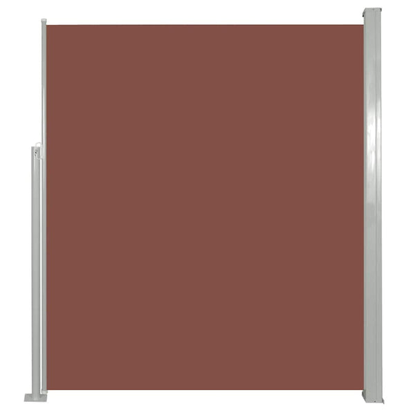 Braune ausziehbare Terrassen-Seitenmarkise Snr 120x500cm