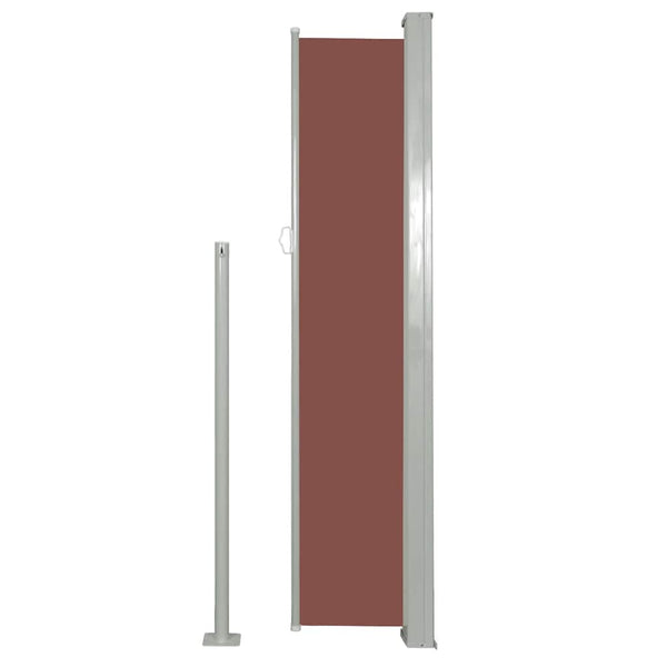 Braune ausziehbare Terrassen-Seitenmarkise Snr 120x500cm
