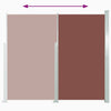 Braune ausziehbare Terrassen-Seitenmarkise Snr 120x500cm