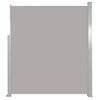 Graue einziehbare Seitenmarkise für Terrassen Snr 140x500cm