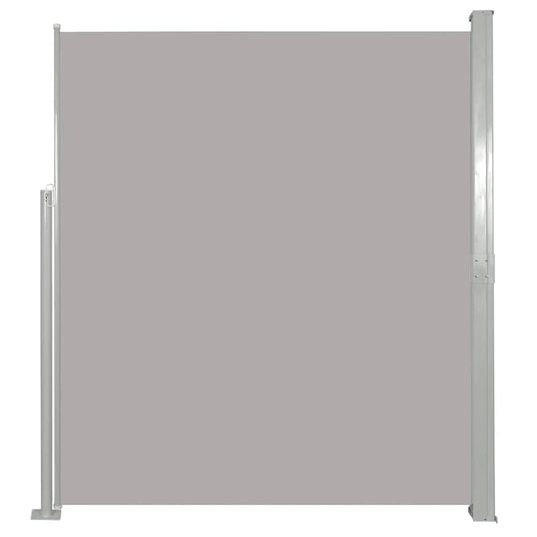 Graue einziehbare Seitenmarkise für Terrassen Snr 140x500cm