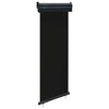 Schwarze Seitenmarkise Hien 65x250cm für den Balkon