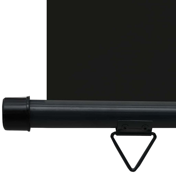 Schwarze Seitenmarkise Hien 65x250cm für den Balkon