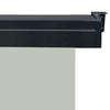 Graue Balkonseitenmarkise Hien 65x250cm