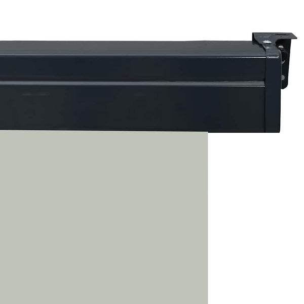 Graue Balkonseitenmarkise Hien 65x250cm