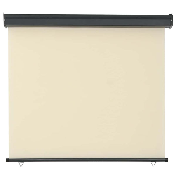 Cremefarbene Seitenmarkise Hien 125x250cm