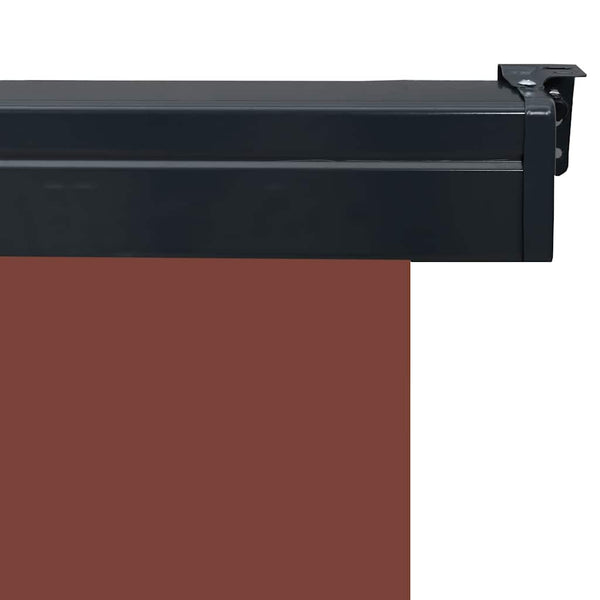 Braune Balkon-Seitenmarkise Hien 140x250cm
