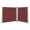 Braune ausziehbare Seitenmarkise Xenofonte 100x600cm