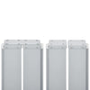 Braune ausziehbare Seitenmarkise Xenofonte 100x600cm