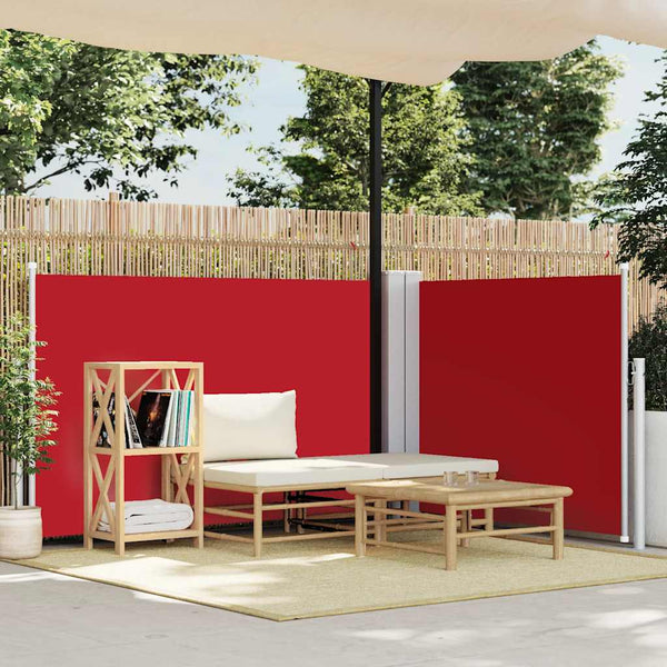 Rote ausziehbare Seitenmarkise Solimna 120x600cm