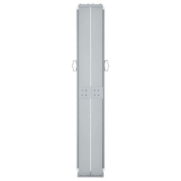 Braune einziehbare Seitenmarkise Solimna 140x600cm