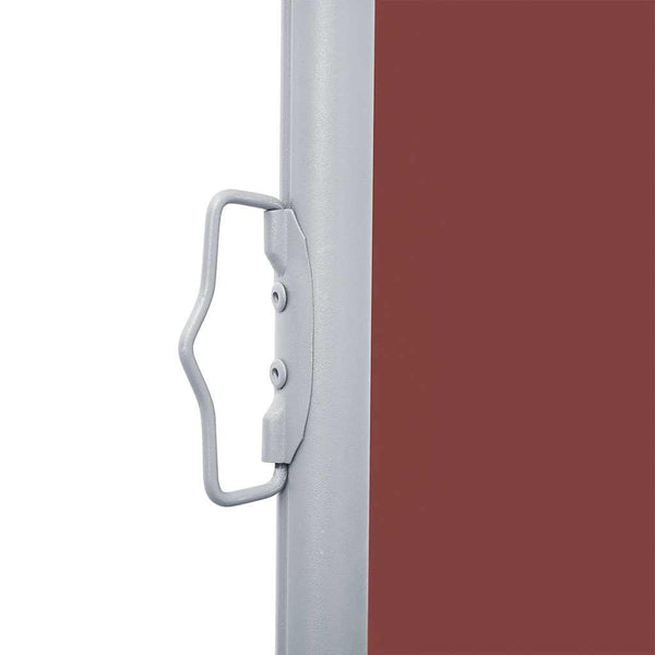 Braune einziehbare Seitenmarkise Solimna 140x600cm