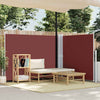 Braune einziehbare Seitenmarkise Solimna 140x600cm