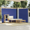 Blaues einziehbares Seitenmarkise Solimna 140x600cm