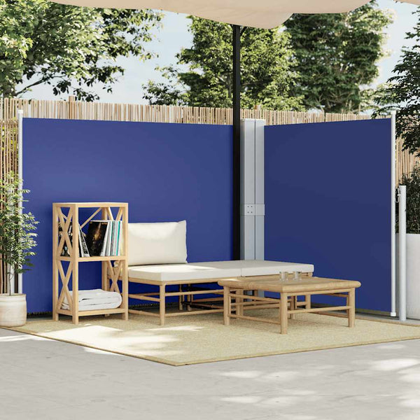 Blaues einziehbares Seitenmarkise Solimna 140x600cm