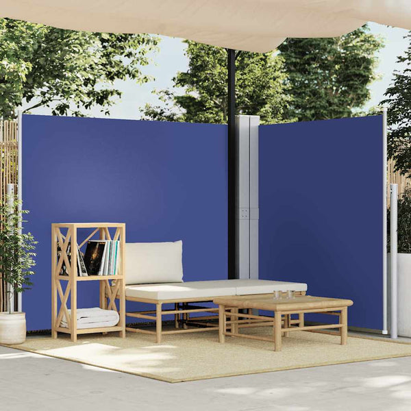 Blauer ausziehbarer Seitenmarkise Solimna 160x600cm