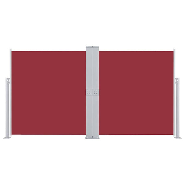 Rote einziehbare Seitenmarkise Solimna 160x600cm