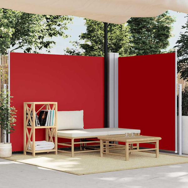Rote ausziehbare Seitenmarkise Solimna 170x600cm