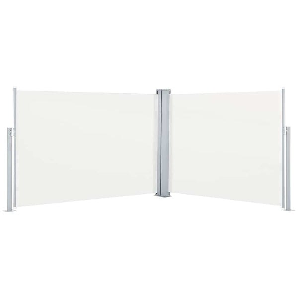 Cremefarbene ausziehbare Seitenmarkise Logajan 100x1000cm