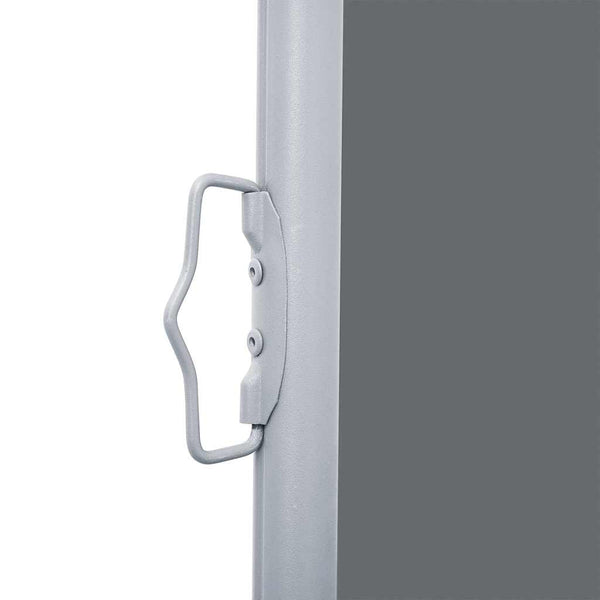 Anthrazitfarbene ausziehbare Seitenmarkise Logojan 100x1000cm