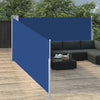 Blauer einziehbarer Seitenmarkise Logojan 100x1000cm