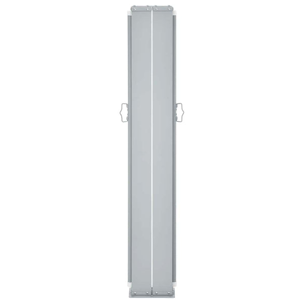 Braune einziehbare Seitenmarkise Solimna 120x1000cm