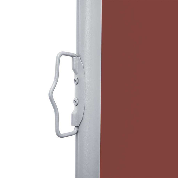 Braune einziehbare Seitenmarkise Solimna 120x1000cm