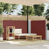 Braune einziehbare Seitenmarkise Solimna 120x1000cm